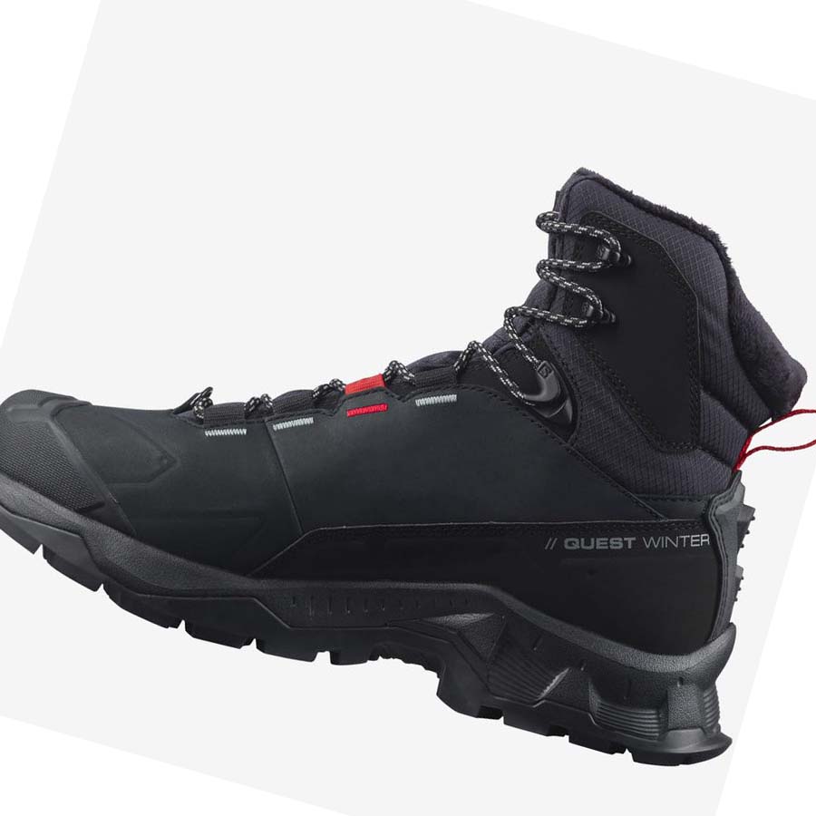 Botas de Invierno Salomon QUEST WINTER THINSULATE™ CLIMASALOMON™ WATERPROOF Mujer Negros | MX 2609ILH